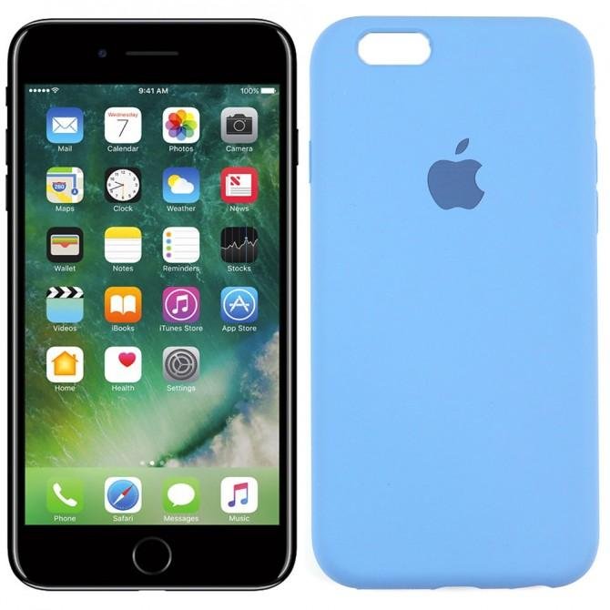 Чехол силиконовый для iPhone 6/6s Морской синий FULL