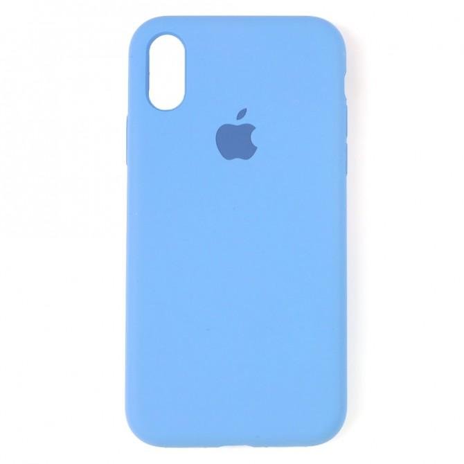 Чохол силіконовий для iPhone X/Xs Морський синій FULL-1
