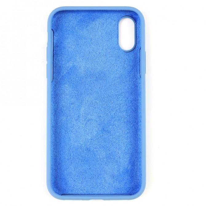 Чохол силіконовий для iPhone X/Xs Морський синій FULL-2