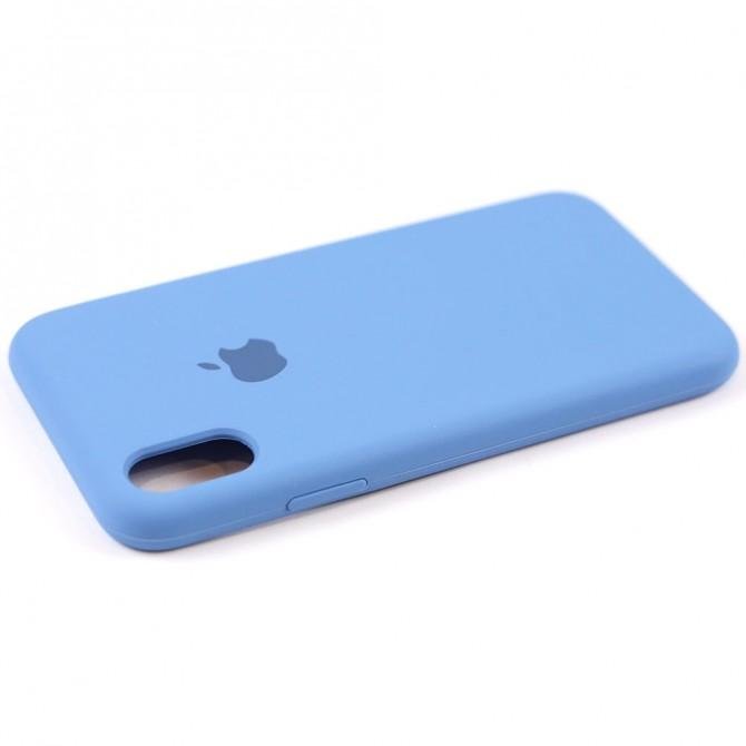 Чохол силіконовий для iPhone X/Xs Морський синій FULL-3