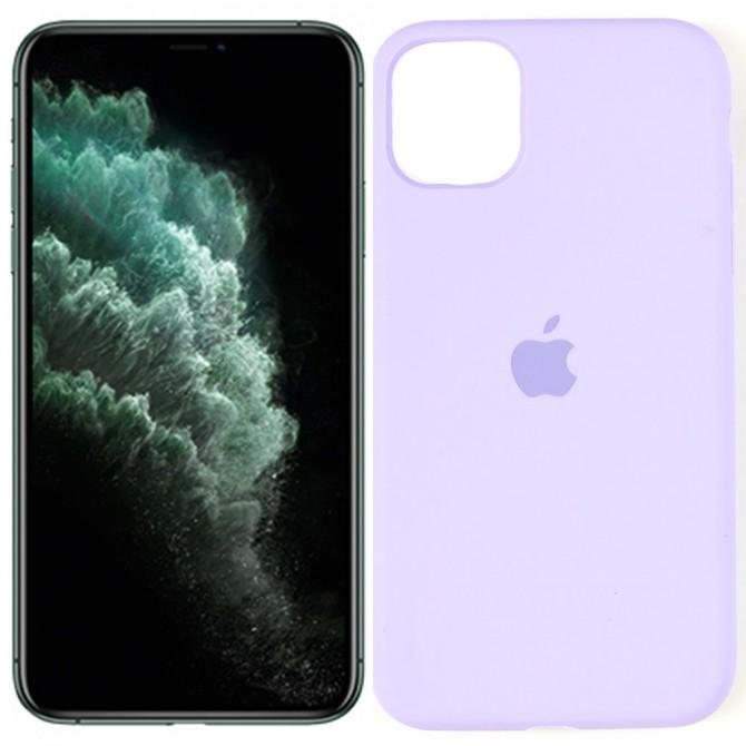 Чохол силіконовий для iPhone 11 Свiтло Фiолетовий FULL