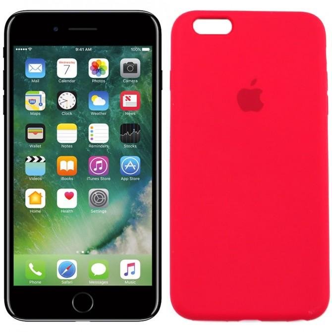 Чохол силіконовий для iPhone 6/6s Plus Темно Вишневий FULL