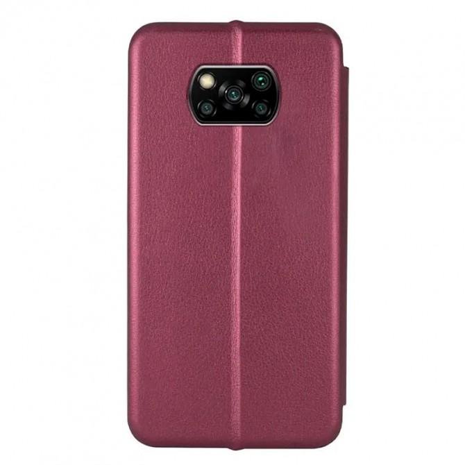 Чехол-книжка U-Like Best Xiaomi Poco X3 NFC Marsala-1