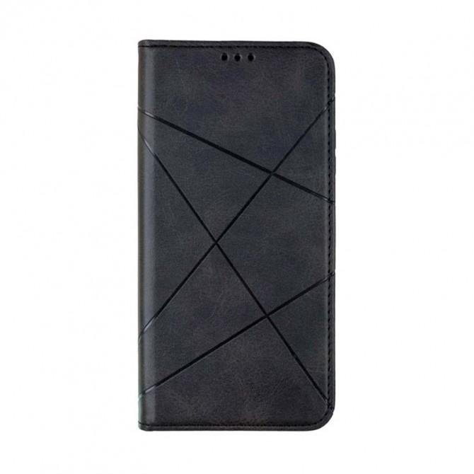 Чехол-книжка Lines Leather for Xiaomi Redmi 10C Black
