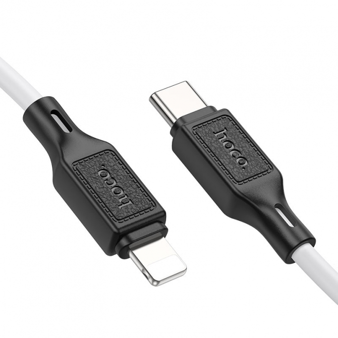 Кабель Hoco X90 Cool White 1m Type-C to Lightning
