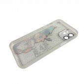 Чохол Christmas Glass Camera iPhone 12 White Чохол Christmas Glass Camera iPhone 12 White