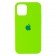Силиконовый чехол для iPhone 12 /12 Pro Неоново Зеленый FULL