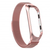 Ремешок для Xiaomi Band 3/4 milanese design pink Ремешок для Xiaomi Band 3/4 milanese design pink