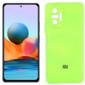 Чохол Soft Case для Xiaomi Redmi Note 10 Pro Салатовий FULL