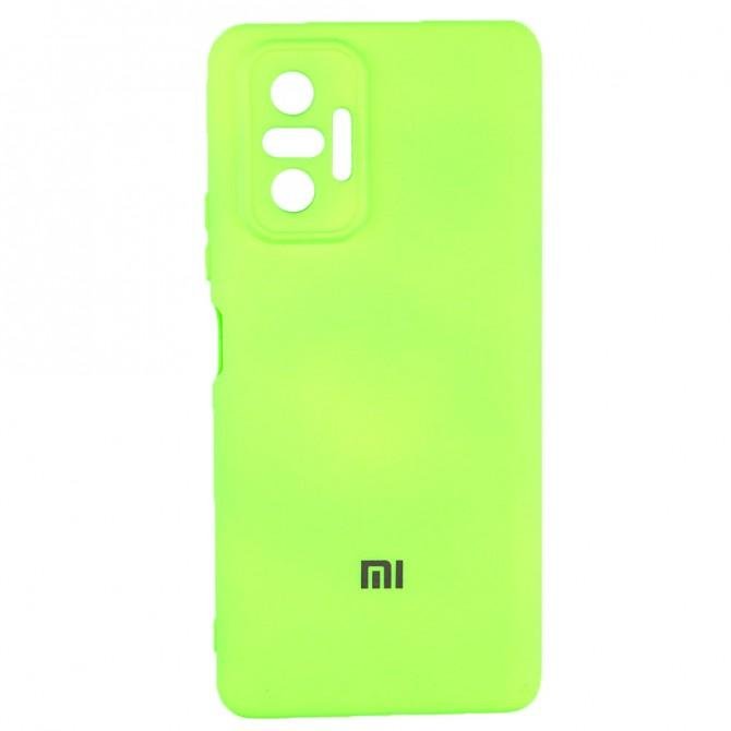 Чохол Soft Case для Xiaomi Redmi Note 10 Pro Салатовий FULL-1