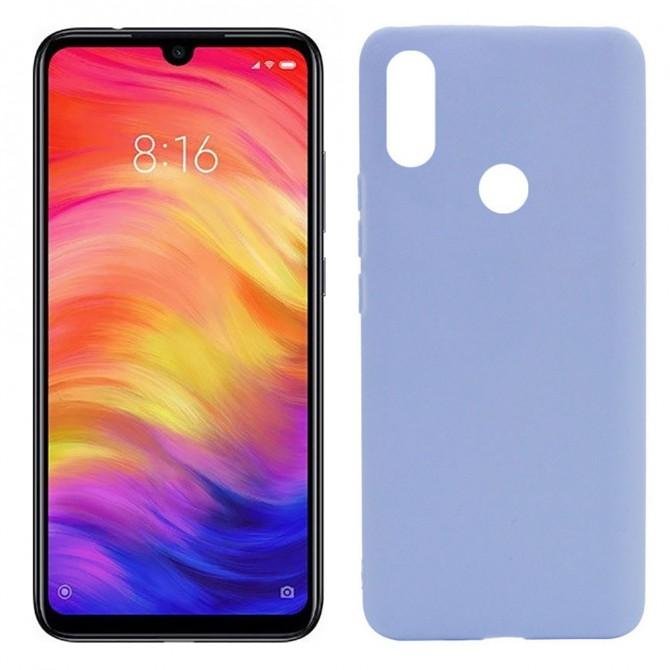 Силиконовый чехол Candy для Xiaomi Redmi Note 7 Сиреневый