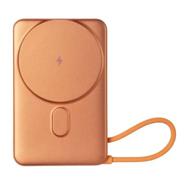 Дополнительная батарея Gelius Fluxen GP-PBW120 10000mAh Qi2 Wireless 15W Orange