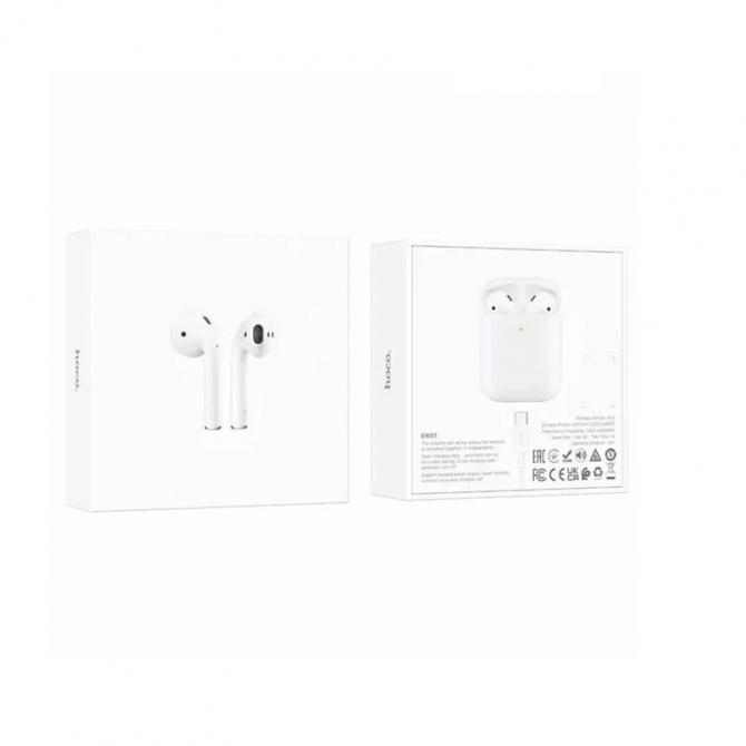 Наушники Stereo Bluetooth Headset Hoco EW91 ANC White-1
