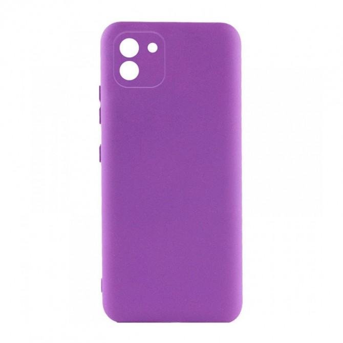 Чехол Original Soft Case Samsung A035 Galaxy A03 Фиолетовый FULL
