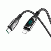 Кабель Hoco S51 Nylon Type-C to Lightning Black 1.2m Кабель Hoco S51 Nylon Type-C to Lightning Black 1.2m