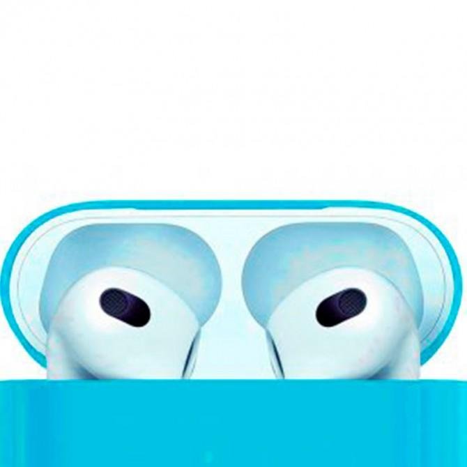 Чохол U-Like Silicone Protective For Airpods 3 Slim + Lock Sea Blue-1