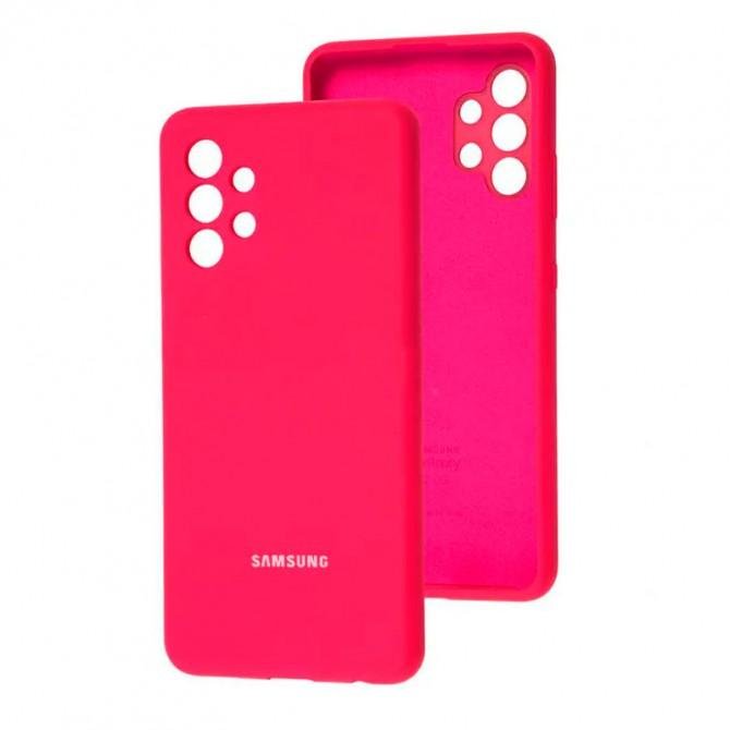Чехол Original Soft Case Samsung A325 Galaxy A32 Малиновый FULL