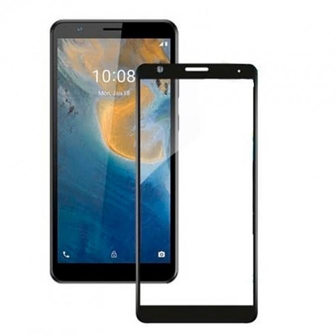 Защитное стекло для ZTE Blade A31 Full Glue (0.25 мм, 2.5D, черное) ЛЮКС-1