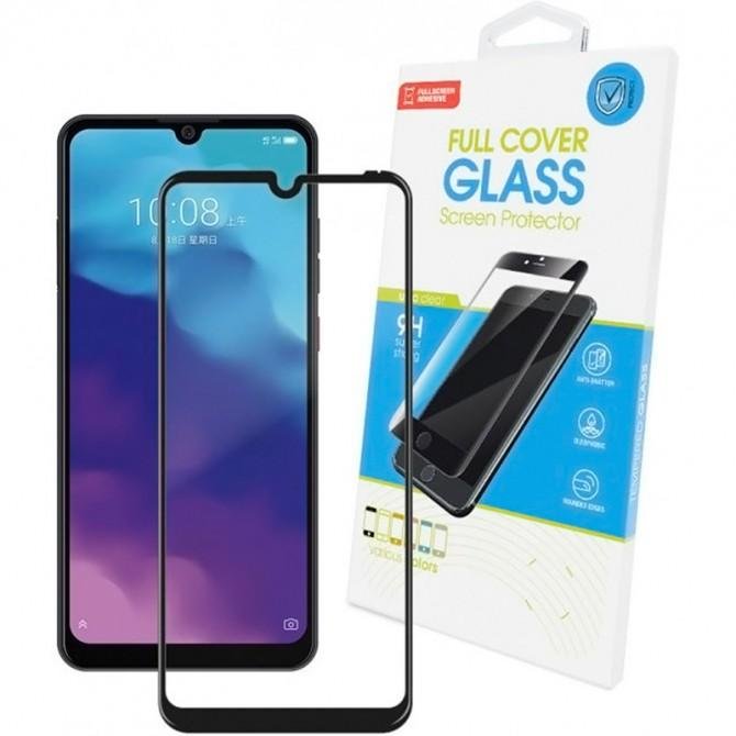 Защитное стекло для ZTE Blade A7 2020 Full Glue (0.25 мм, 2.5D, черное) ЛЮКС