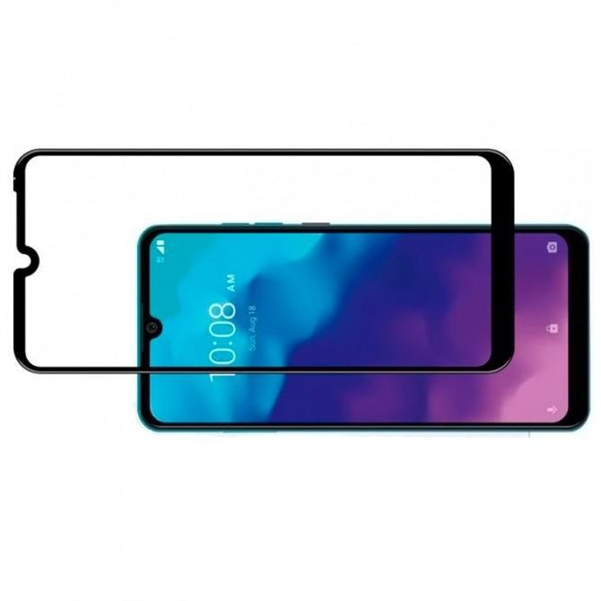Защитное стекло для ZTE Blade A7 2020 Full Glue (0.25 мм, 2.5D, черное) ЛЮКС-1