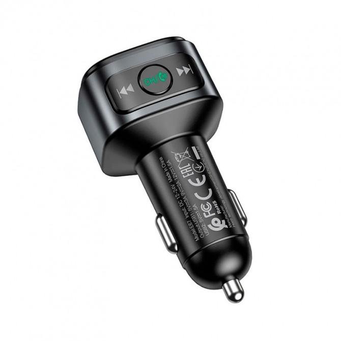 ФМ Модулятор Hoco with Charger E67 1USB/QC 3.0 Black-1
