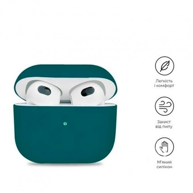 Чехол U-Like Silicone Protective For Airpods 3 Slim Pacific Green-1