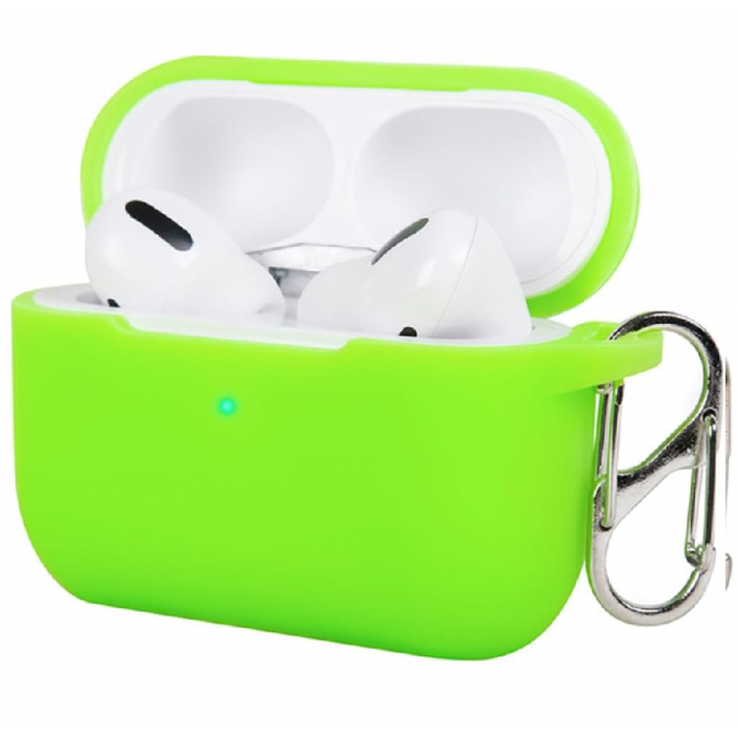Силиконовый чехол для наушников U-Like Protective Case For Airpods 3 Slim Neon Green