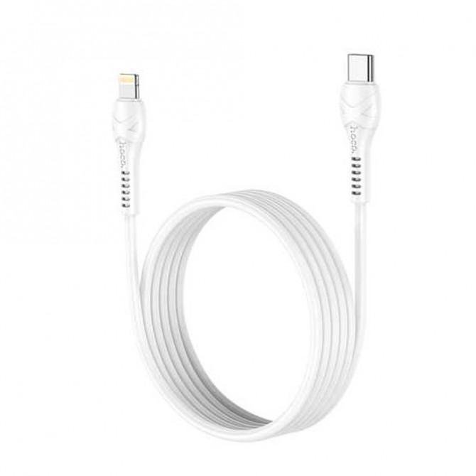 Кабель Hoco X55 Trendy PD for Lightning-to-USB-C 20w/3A White 1m-1