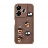 Чехол TPU Toys Case для Xiaomi Redmi 13 4G/ Poco M6 4G (Brown / Always Happy)