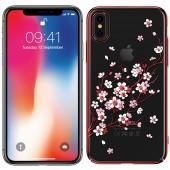 Чехол Kingxbar Flora Series для iPhone X Sakura Red