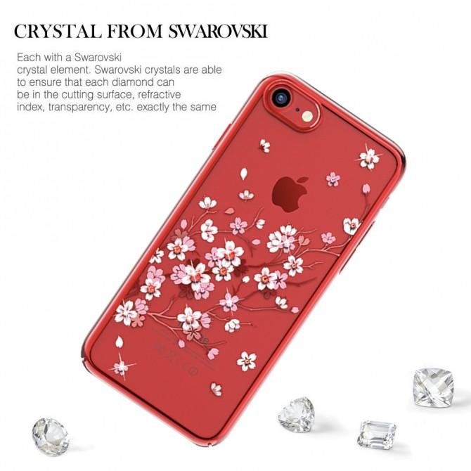 Чохол Kingxbar Flora Series для iPhone 7/8 Sakura Червоний-2