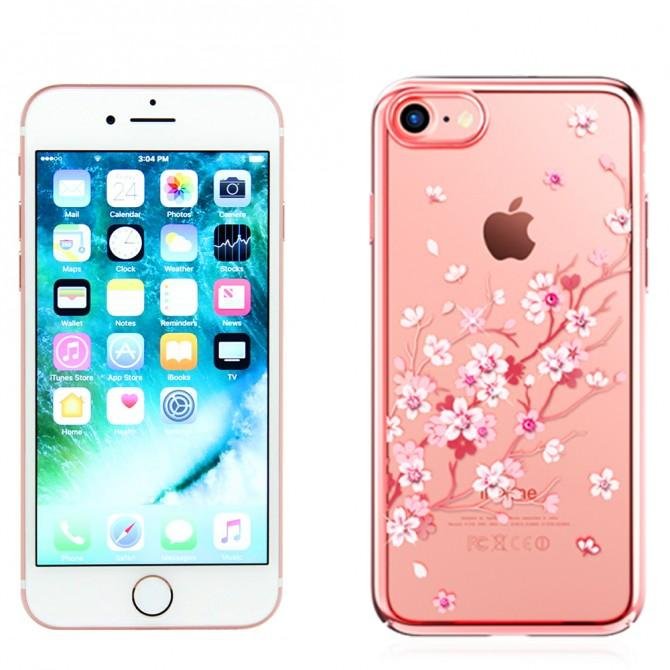 Чехол Kingxbar Flora Series для iPhone 7/8 Sakura Rose Gold
