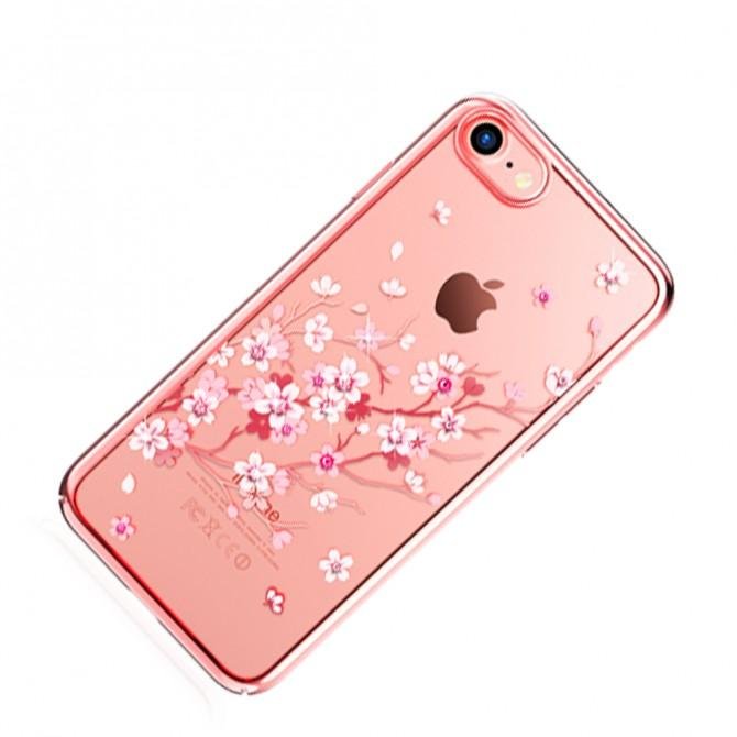 Чехол Kingxbar Flora Series для iPhone 7/8 Sakura Rose Gold-1