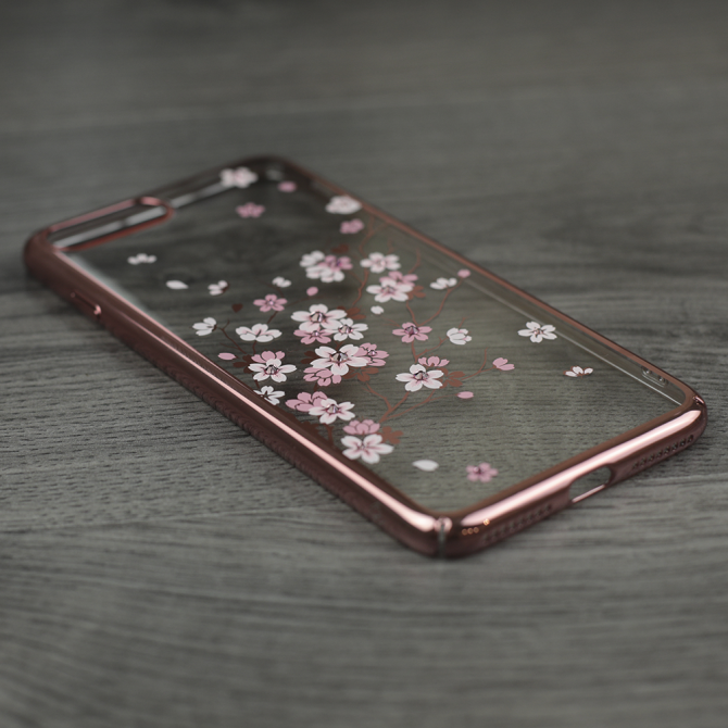 Чехол Kingxbar Flora Series для iPhone 7 Plus/8 Plus Sakura Rose Gold-2