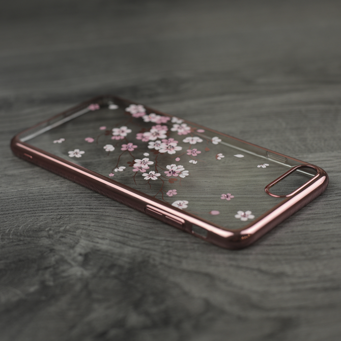 Чехол Kingxbar Flora Series для iPhone 7 Plus/8 Plus Sakura Rose Gold-3