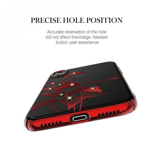 Чехол Kingxbar Elegant Series для iPhone X Calla Lily-4