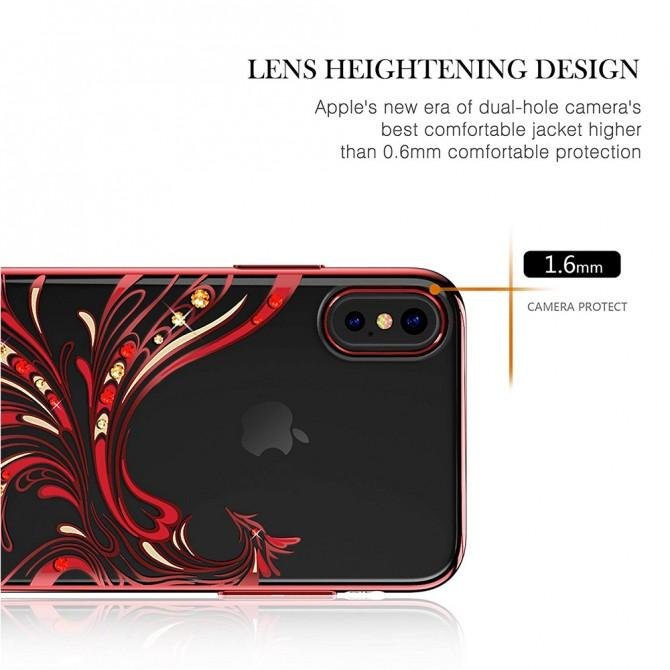 Чехол Kingxbar Flying Series для iPhone X Red-3