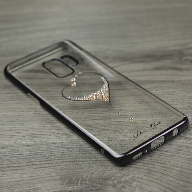 Чохол Kingxbar Diamond Series для Samsung G960 Galaxy S9 Heart Чорний-2