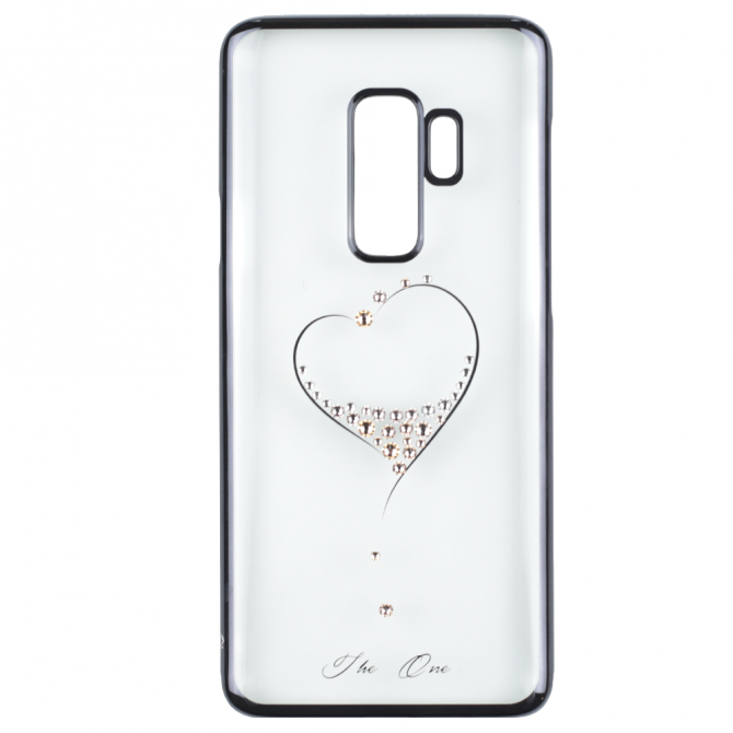 Чехол Kingxbar Diamond Series для Samsung G965 Galaxy S9 Plus Heart Чёрный-1
