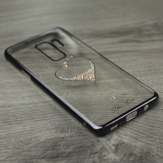 Чехол Kingxbar Diamond Series для Samsung G965 Galaxy S9 Plus Heart Чёрный-2