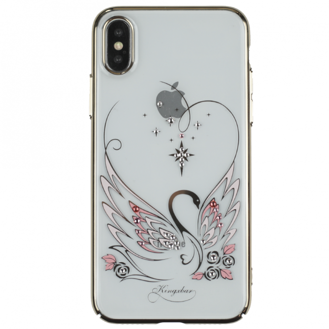 Чехол Kingxbar Swan Series для iPhone X Gold-1