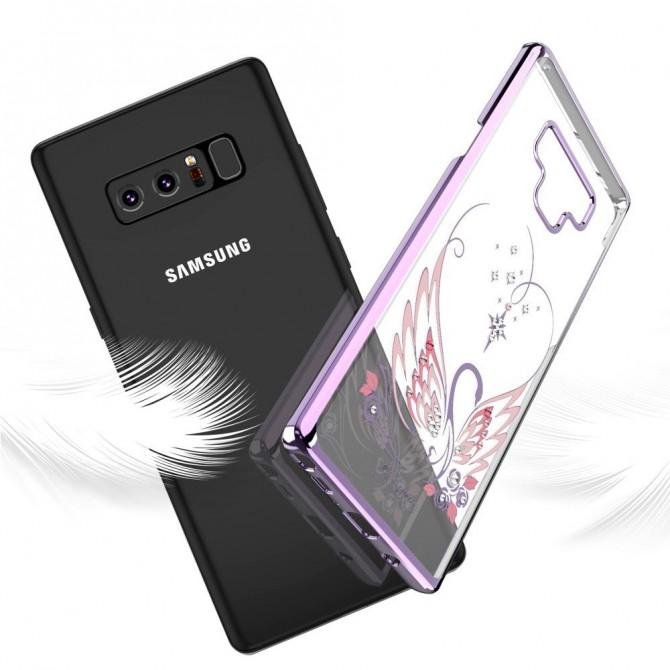 Чохол Kingxbar Swan Series для Samsung Galaxy Note 9 Фіолетовий-2