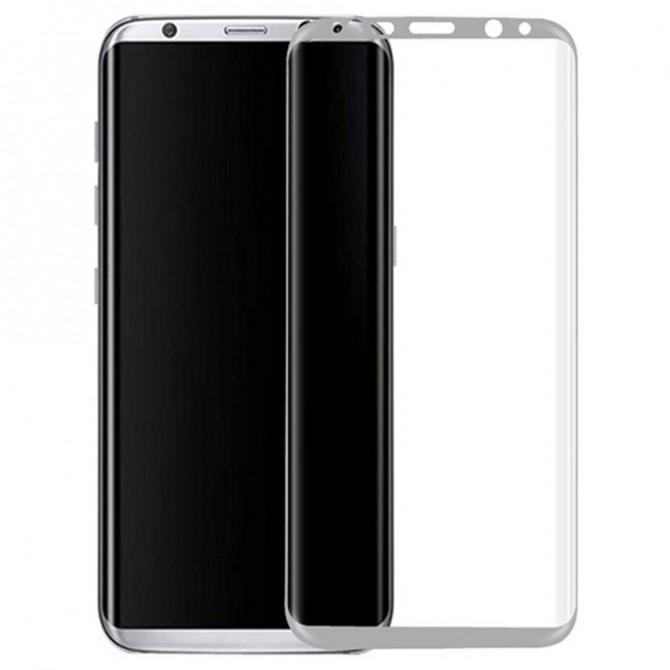 Защитная пленка стекло Full Screen для Samsung G950 Galaxy S8 Silver