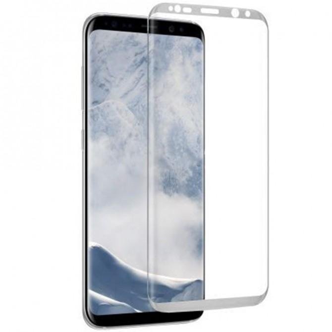 Защитная пленка стекло Full Screen для Samsung G950 Galaxy S8 Silver-2