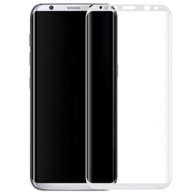 Защитная пленка стекло Full Screen для Samsung G955 Galaxy S8 Plus 3D Silver