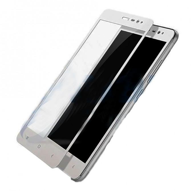 Защитная пленка Стекло для Xiaomi Redmi Note 3 3D Metal Silver
