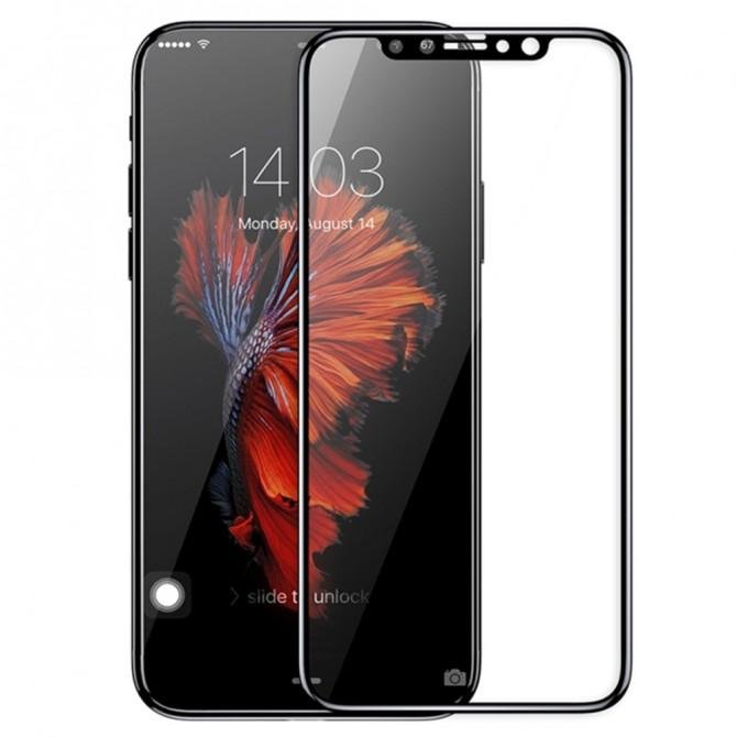Защитное стекло Hoco для APPLE iPhone X/Xs V4 Anti-blueray (0.3 мм, 4D чёрное)-2