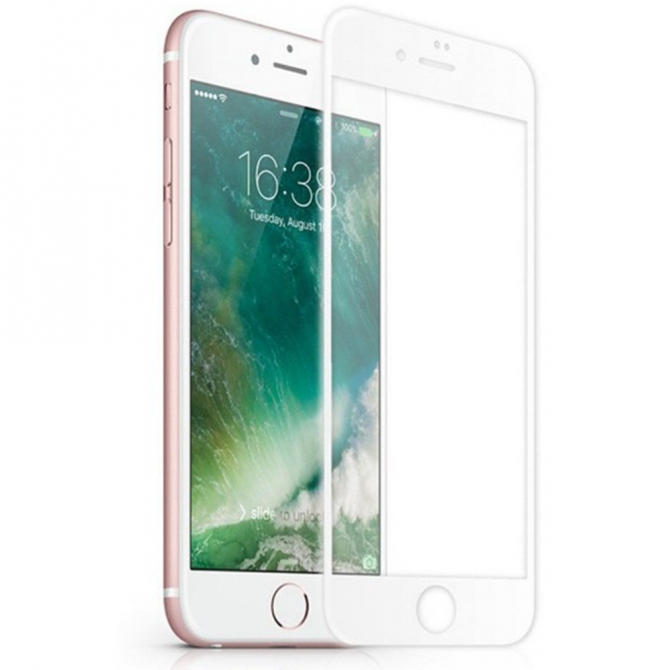 Захисне скло TigerGlass для APPLE iPhone 7 Plus (0.3 мм, 3D Біле)-1