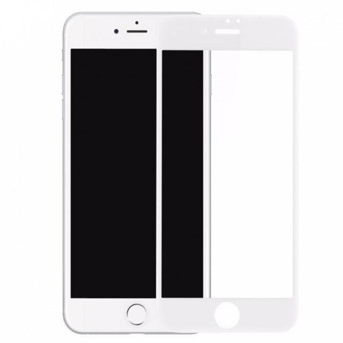 Защитное стекло Wolverine для APPLE iPhone 7 (0.15 мм, 3D Fiber белое)