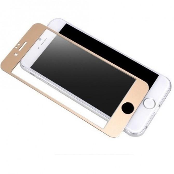 Захисне скло Wuw для APPLE iPhone 7 (0.15 мм, 3D Fiber золотисте)-1